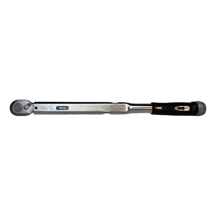מפתח מומנט ארוך עם ראש מחגר וידית שחורה - Long torque wrench with ratchet head and black handle