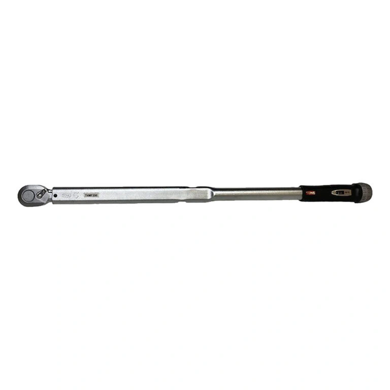מפתח מומנט ארוך עם ראש מחגר וידית שחורה - Long torque wrench with ratchet head and black handle