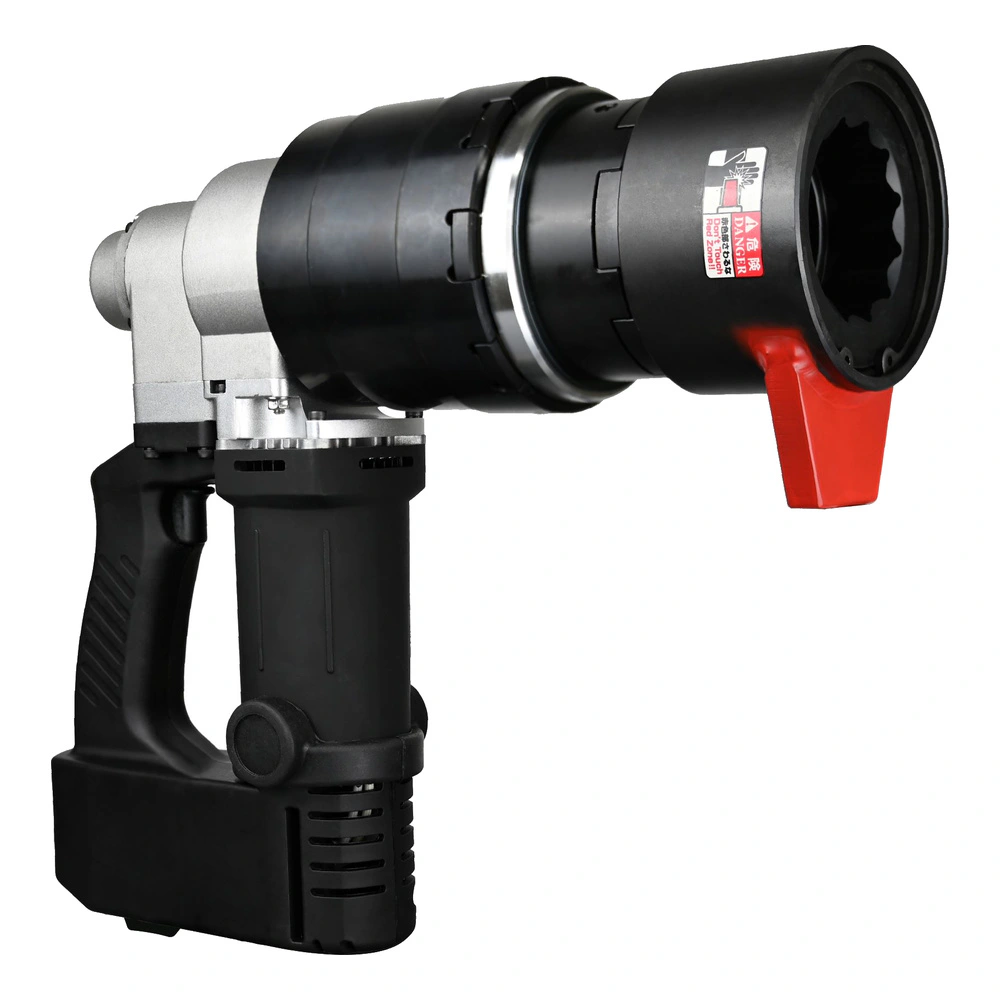 מפתח הידוק חשמלי שחור-כסוף, מבט צדדי - Black-silver electric wrench, side view