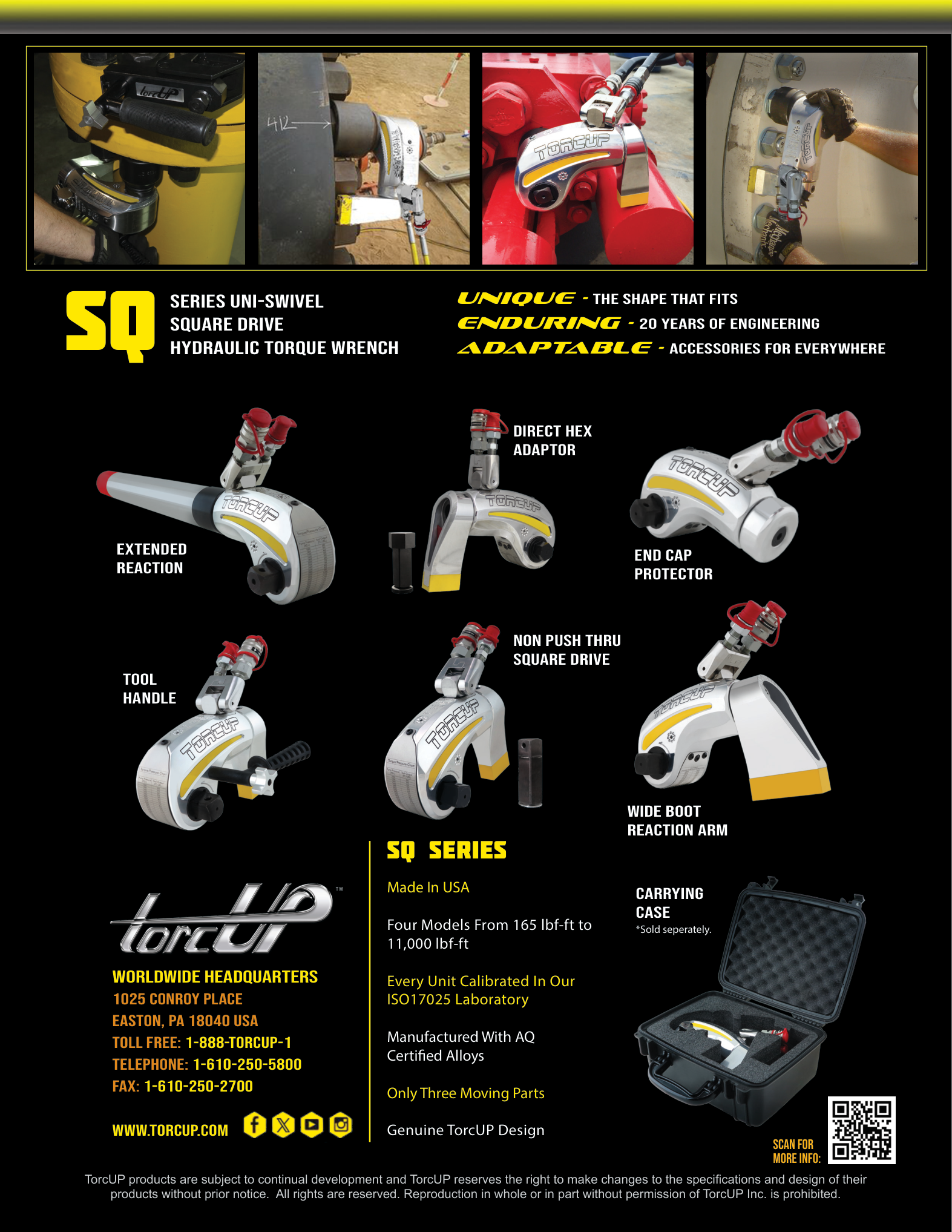 קולאז' מפתחות מומנט עם אביזרים אדומים - Collage of torque wrenches with red accessories