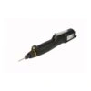 Black torque screwdriver, side view on white background