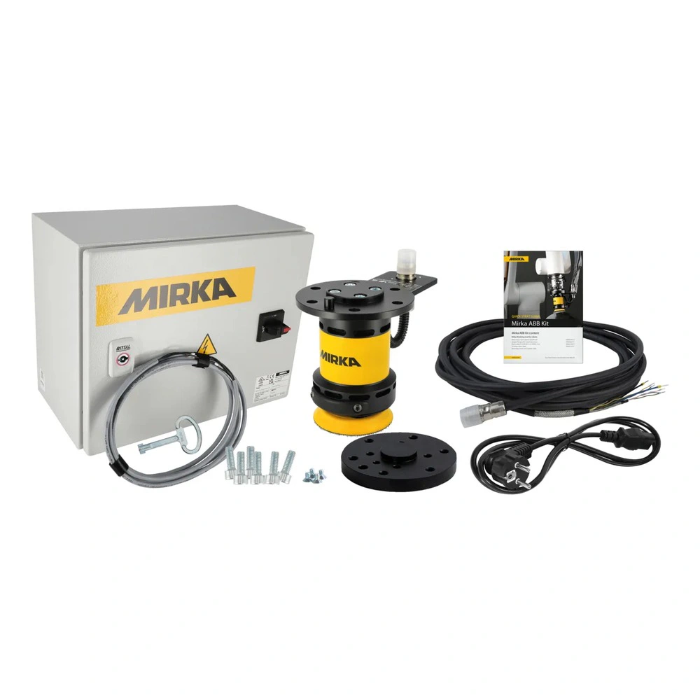 ערכת פוליש רובוטית קוטר 77 מ״מ עבור רובוטים ABB Mirka AIROS 312P בתצוגת מוצר רשמית