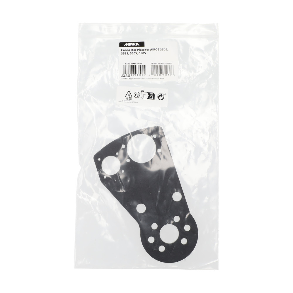 לוחית חיבור Mirka עבור AIROS 350S, 353S, 550S ו-650S – תמונת מוצר - Mirka Connector Plate for AIROS 350S, 353S, 550S, 650S – product image