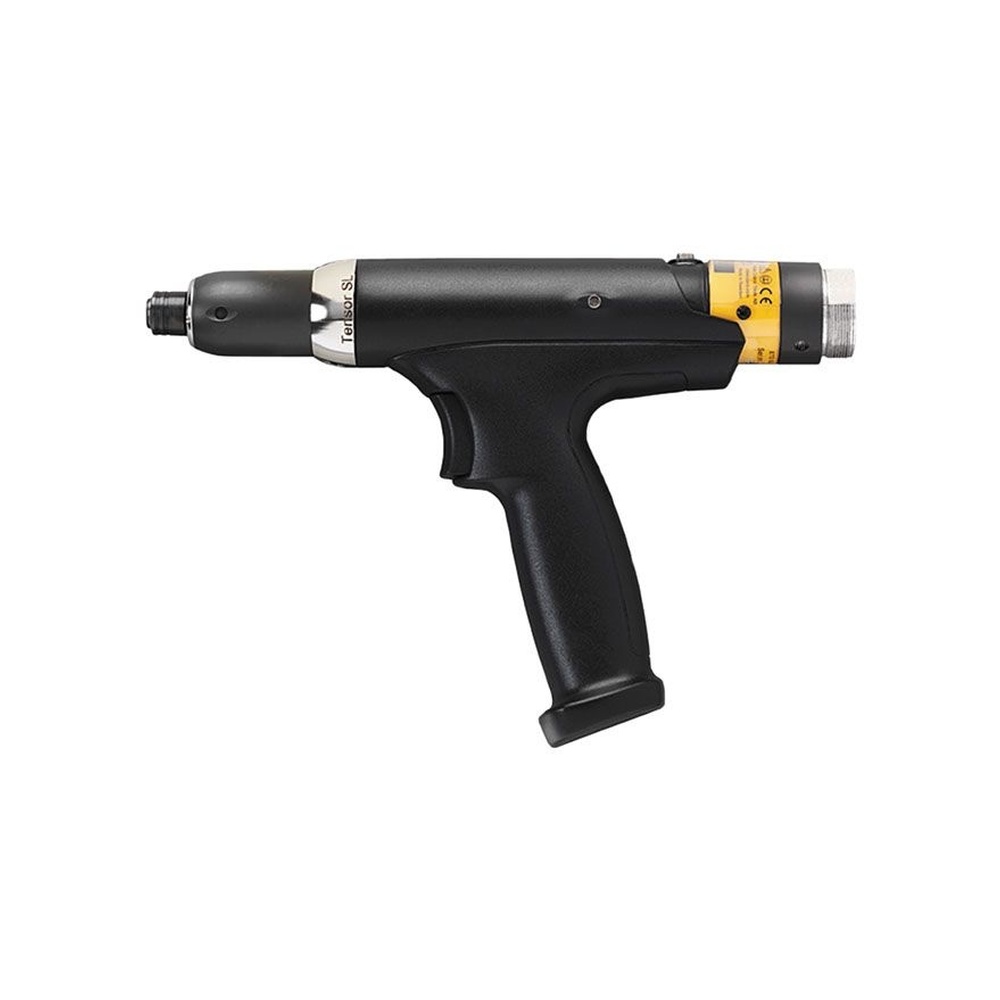Atlas Copco Tensor SL pistol grip torque screwdriver, model 8433220466, on white